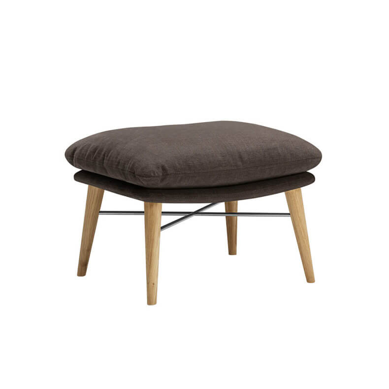 Agnes Footstool with Wood Legs